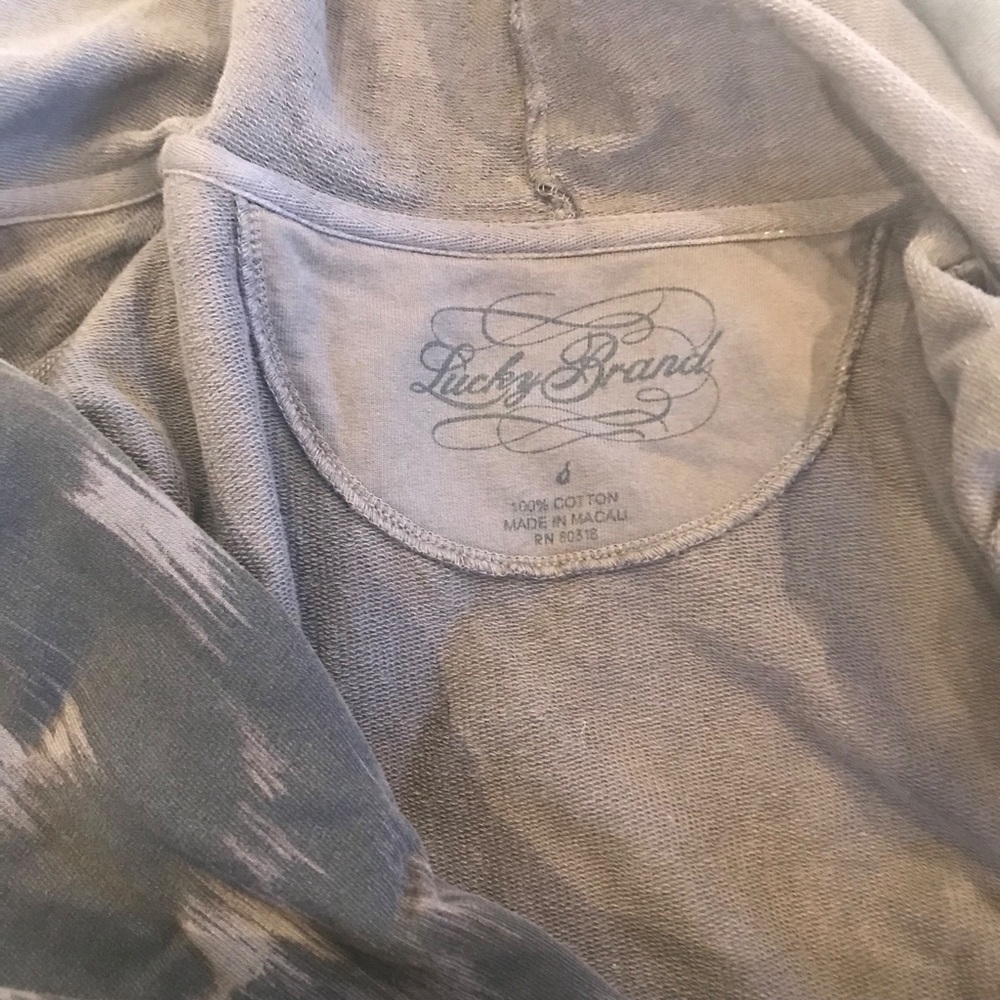 Lucky Brand Hooded Wrap Jacket/ Blazer size 6 - Picture 5 of 14